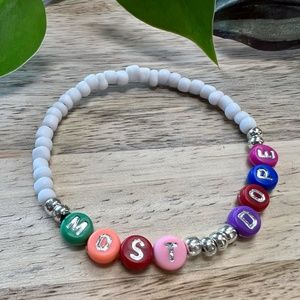 Most Dope | Mac Miller Inspired Beaded Bracelet | Colorful Letters | Stretch Fit